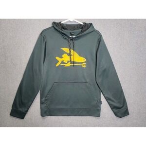 Patagonia Polycycle Pullover Hoodie Flying Fish Sweatshirt Mens Size Small Green